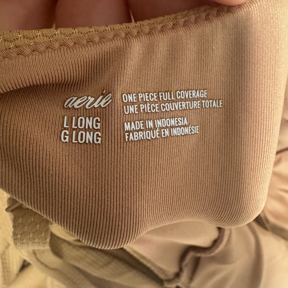 Aerie Tan Wrap-Style one-Piece Swim - Picture 3 of 3